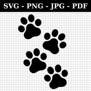 Dog Svg, Dog png, Dog Paw Print Svg, Dog Paw png, Paw SVG, Animal Paw Svg, Animal Print, Cut Files for Cricut, Paw Silhouette, Dog Lover