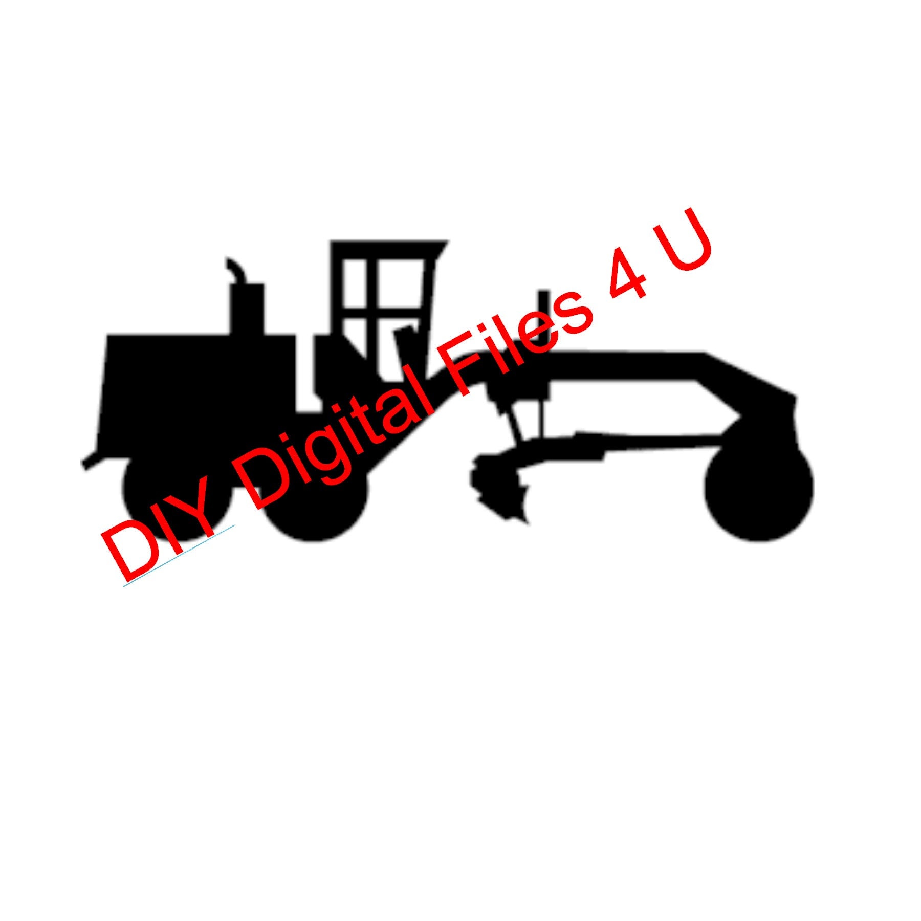 Road Grader Scraper Svg Digital File Cricut Silhouette CNC Router CNC ...