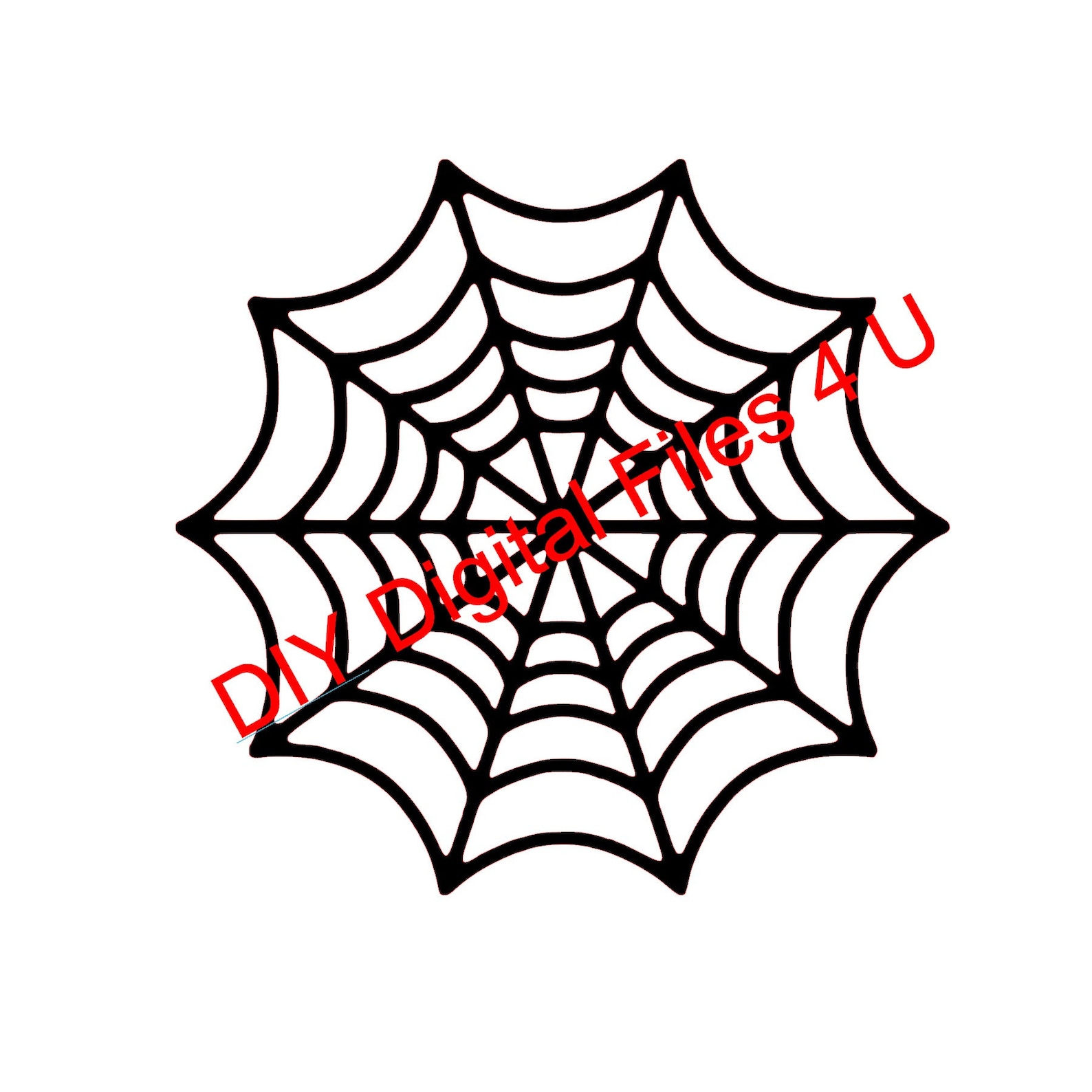 Spider Web Svg Digital File Cricut Silhouette CNC Router CNC File Cut ...