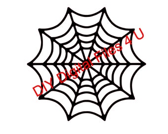 Spider Web Svg Archivo digital Cricut Silueta CNC Router CNC Archivos de corte de archivos . SVG X Carve Router Archivo Glowforge Grabador láser