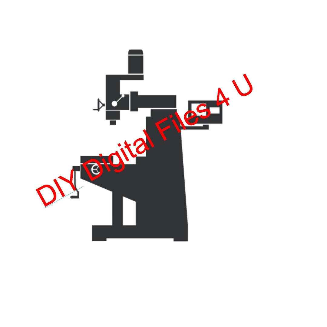 Milling Machine Svg Digital File Cricut Silhouette CNC Router CNC File Cut Files .SVG X Carve