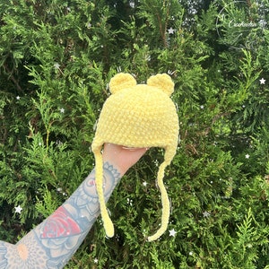 Coffret bébé Abeille Jaune hochet peluche chausson bonnet crochet fait main image 4