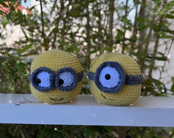 Peluche Minion Crochet Fait Main