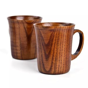 Handmade wood beer/wine/coffee mug with handle