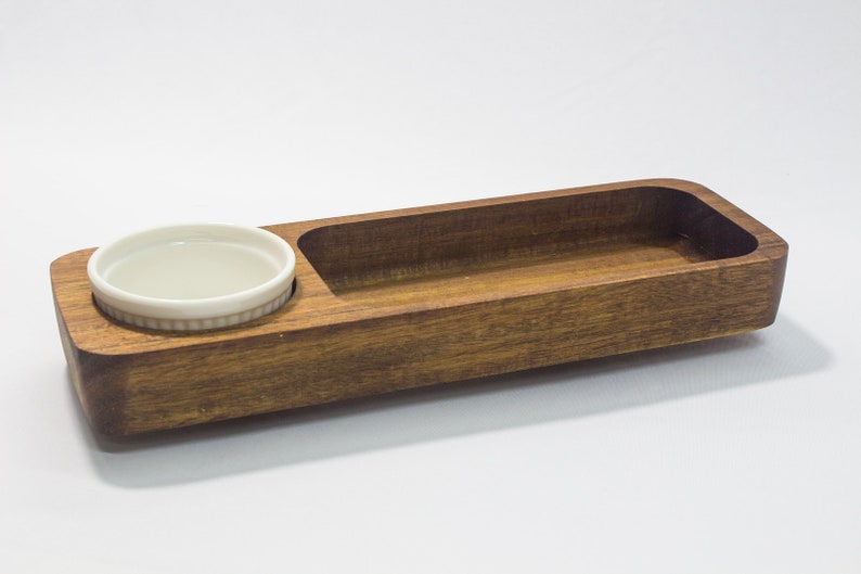 Wooden Snack Tray Set Etsy