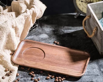 Handcrafted Wooden Snack Tray(ceramic bowl is not included)