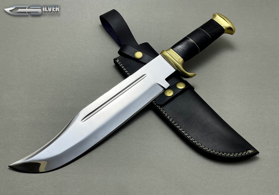 Crocodile Dundee Bowie Knife With Leather Sheath Movie Knife Etsy