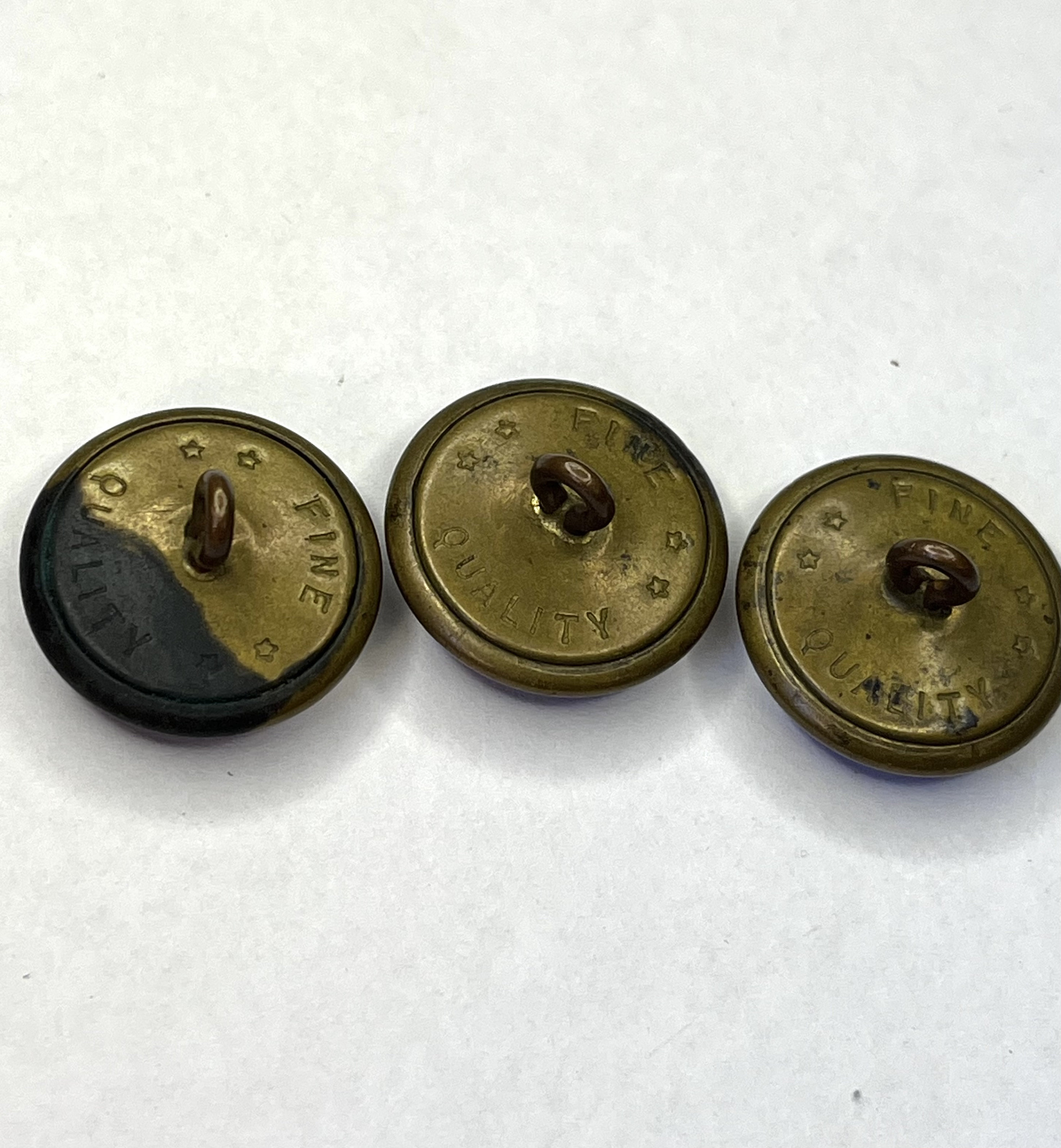 Vintage Police Uniform Buttons Set of 3 Fine Quality Stamped on Back - Etsy