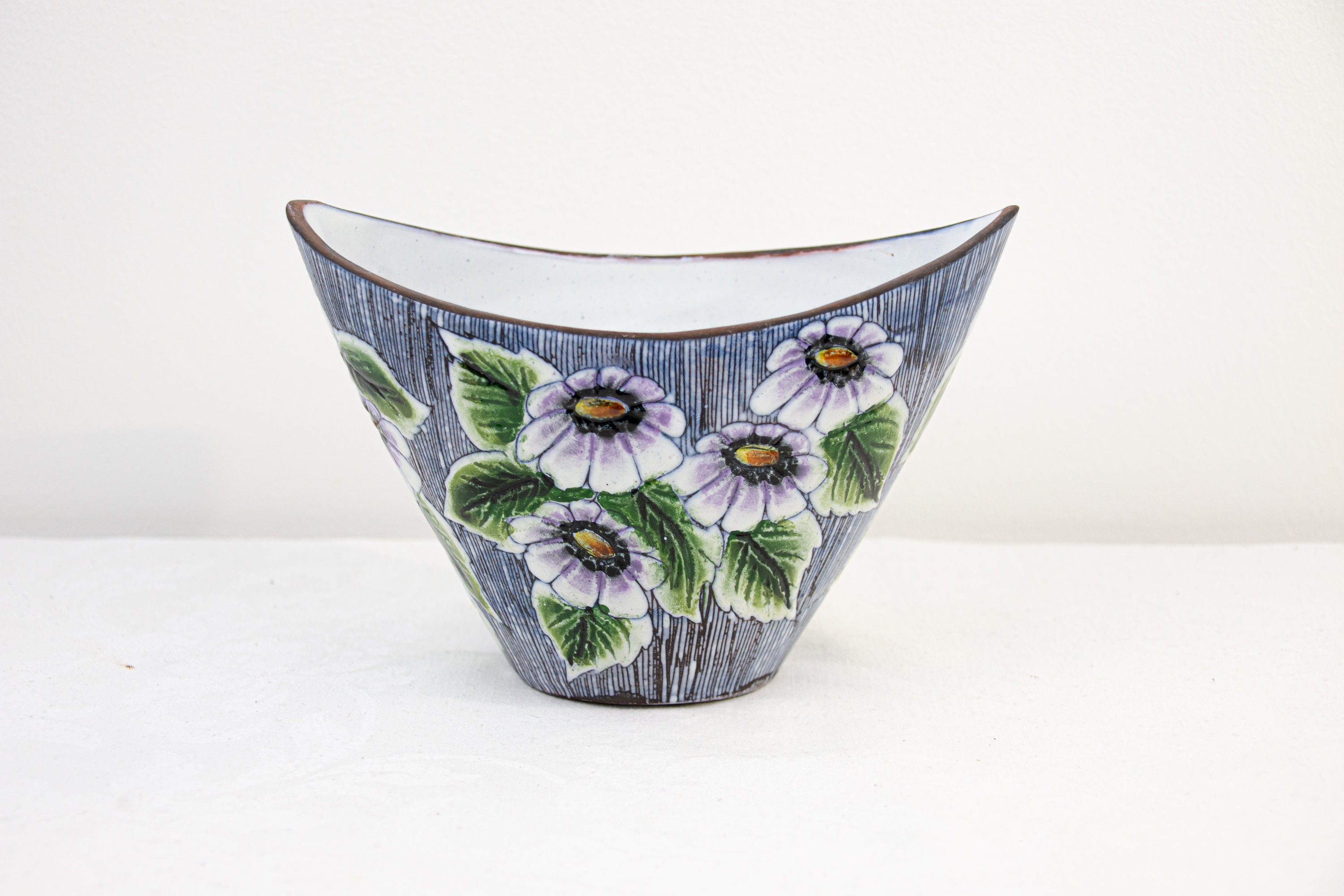 Vintage Alingsås Keramik Vase: 1960s Butterfly Flower Design - Etsy