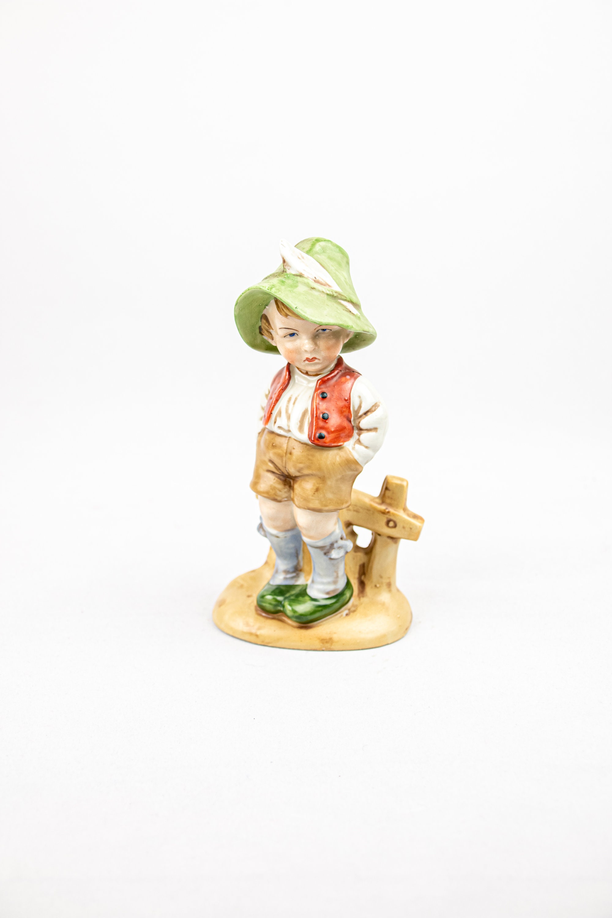 Vintage Wagner & Apel Porcelain Boy Figurine - Mid-century German