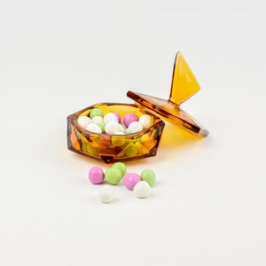 Really cute vintage, glass candy/trinket dish made in Czechoslovakia