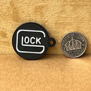 3D Printed NFC Key Fob – Glock Inspired Design, Programmable Tag (35mm)