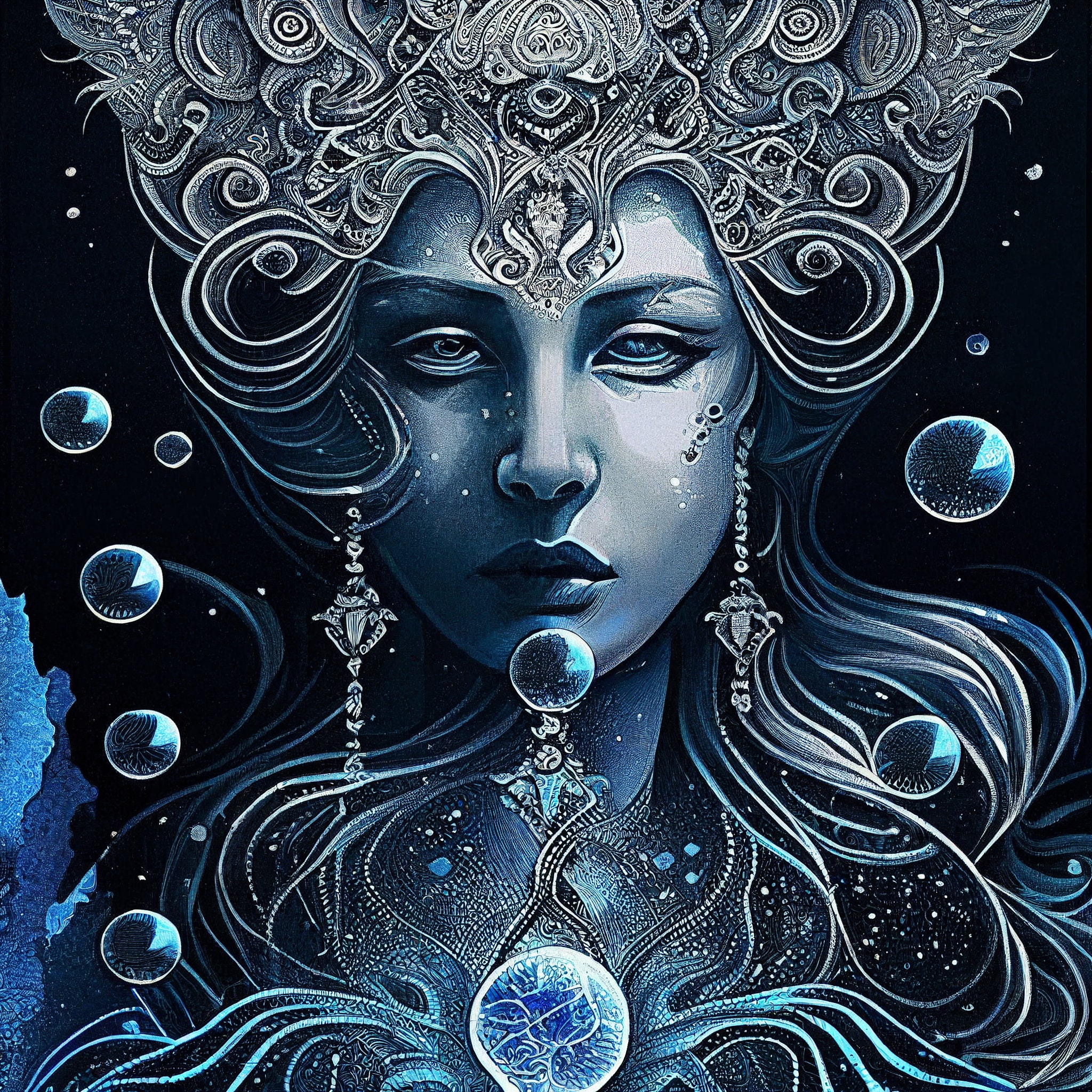 Thálassa Sea Personification in Greek Mythology Etsy