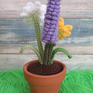 Crochet Spring Flowers, Daffodil Daisy Lavender, Blooming Lovely Flowers, Home decor, Experienced Beginner, PDF pattern only image 7