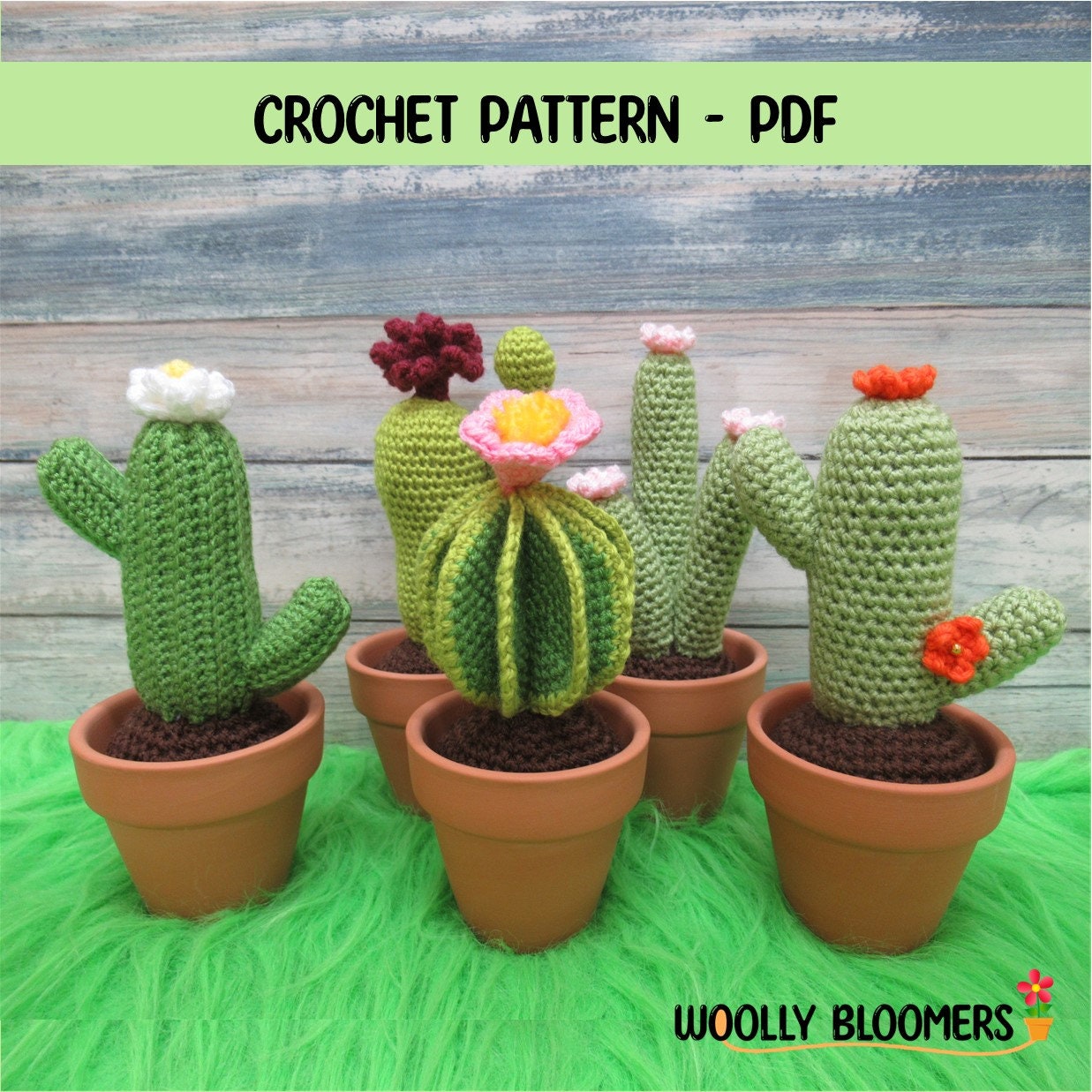 Flower Crochet Kit Tulip Flowerpot Step-by-step Video Tutorial DIY Home  Decoration Craft Gift Idea Pink 