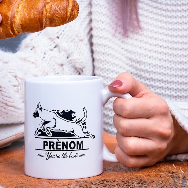 Mug personnalisé Berger Belge Malinois "You're the Best!" | Cadeau pour les amoureux des chiens