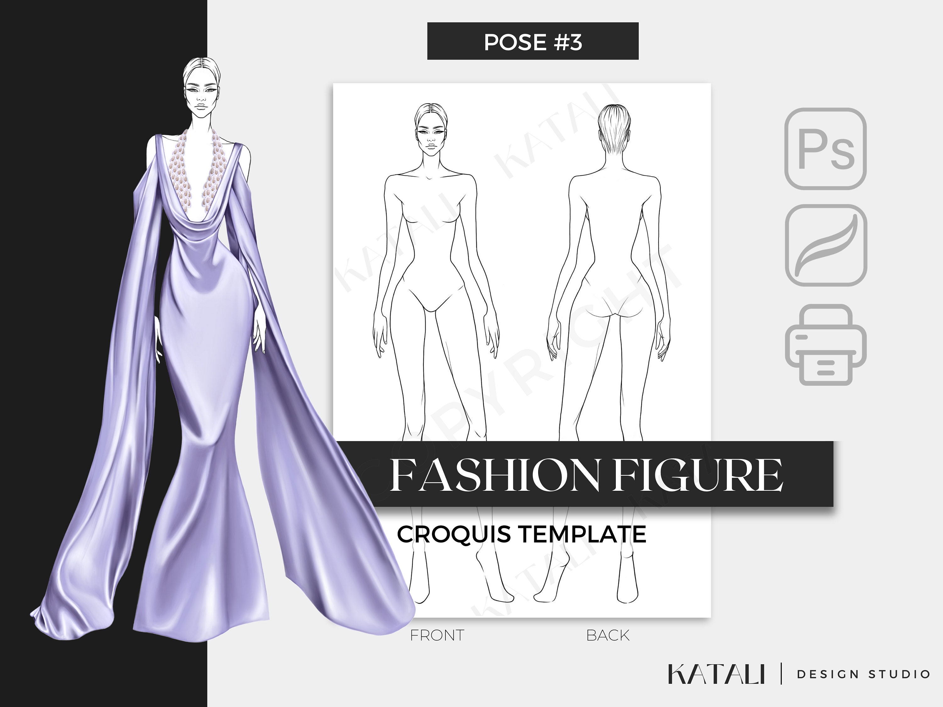 Fashion Illustration Templates Front Fashion Illustration Templates Front