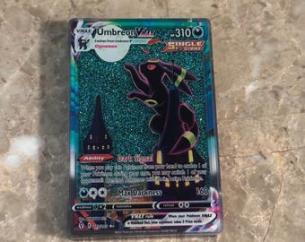Umbreon VMAX - Metal Card - Pokemon Card - English Version - Etsy