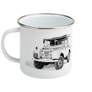 Land Rover Series One 1948 Enamel Camping Mug