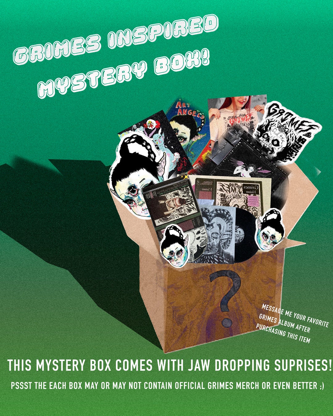 GRIMES Inspired Mystery Box Claire Boucher Mystery Box Etsy