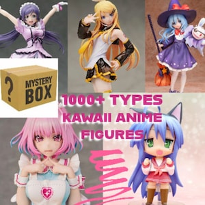 1000 KINDS of Mystery Box Anime Figure Kawaii Girl PVC Action Figure Ornaments Toys 18 ONLY Blind Box Toys