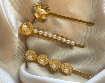 Wedding Pearl hair pins set of 3