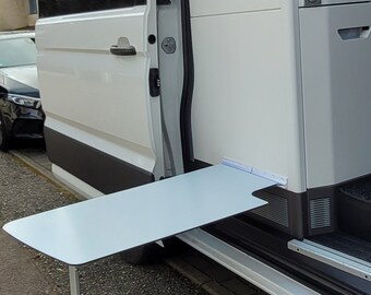 Rails for external table mounting for Grand California