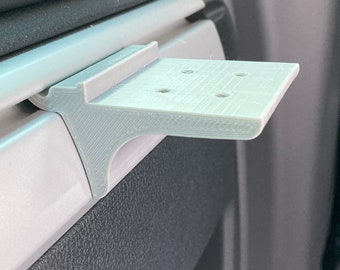 Zerbino In Velluto Di Lusso Su Misura Per VW T5 Multivan E California Beach Con 1 Anta - Nero, Antiscivolo