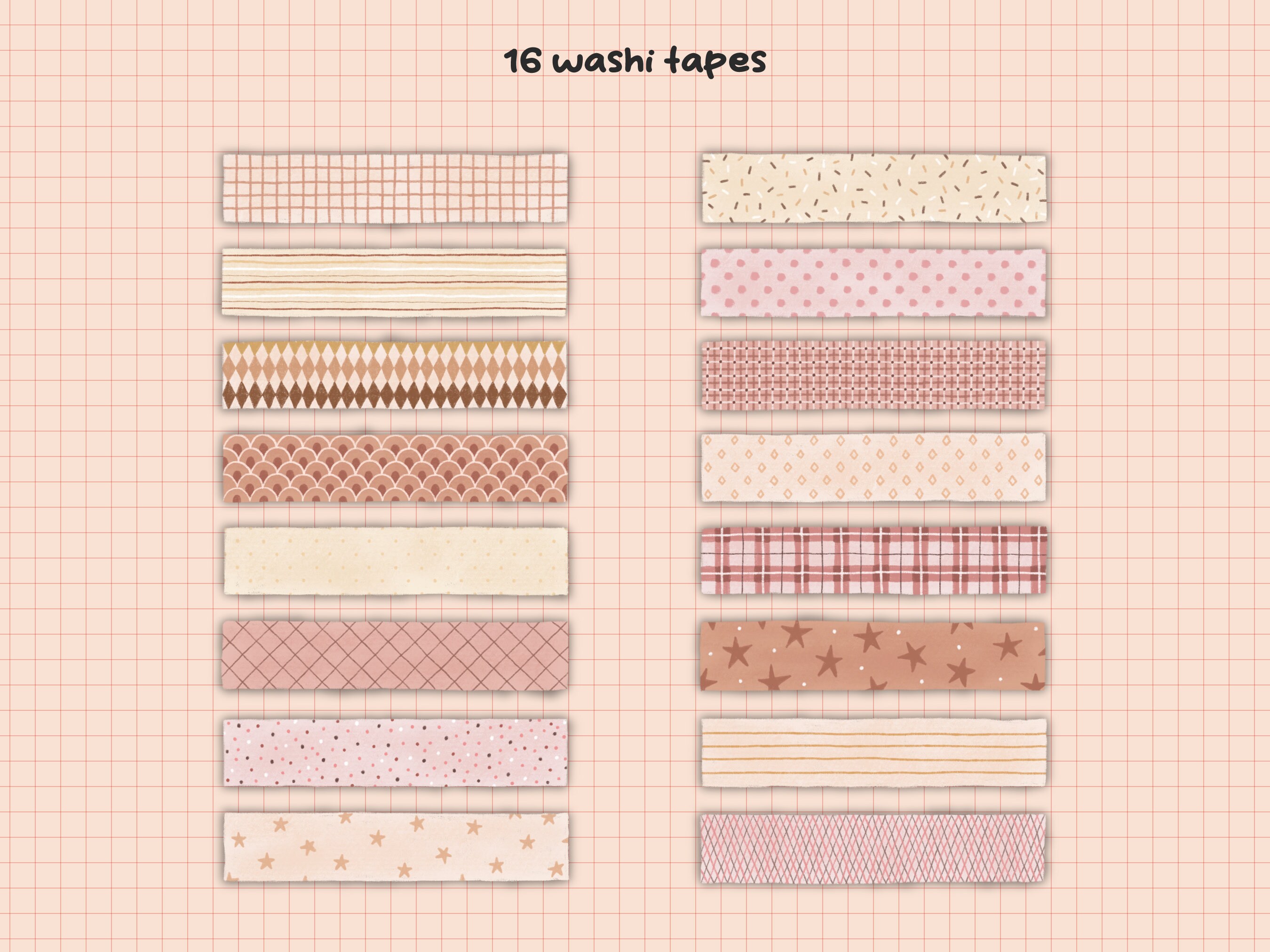 Digital Washi Tape Digital Stickers Cute Digital Washi Tape Goodnotes ...