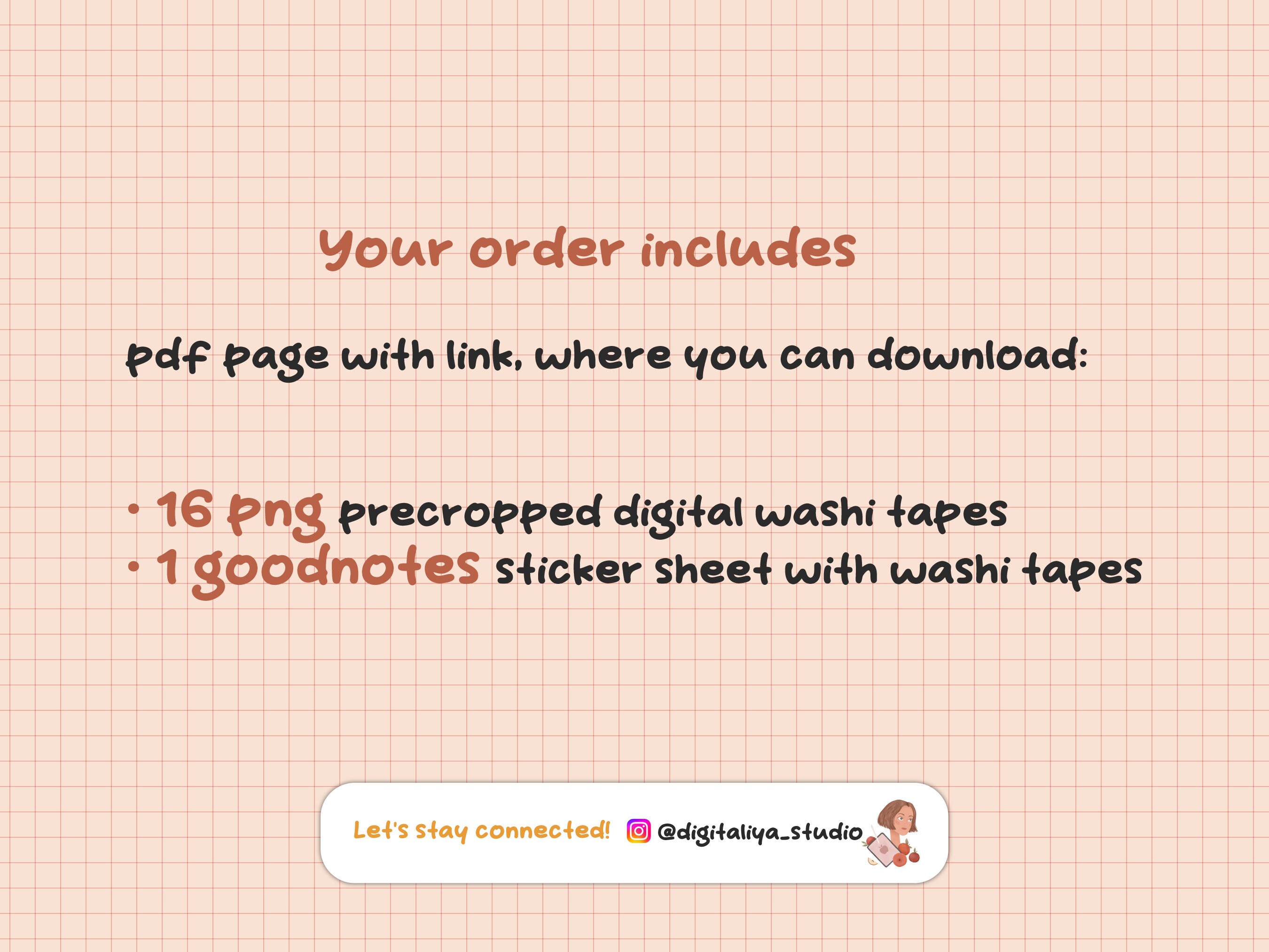 Digital Washi Tape Digital Stickers Cute Digital Washi Tape Goodnotes ...