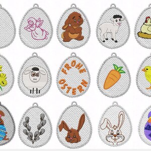 Embroidery file *lace eggs*