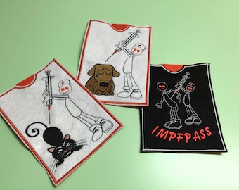 Embroidery file *vaccination passport dog*