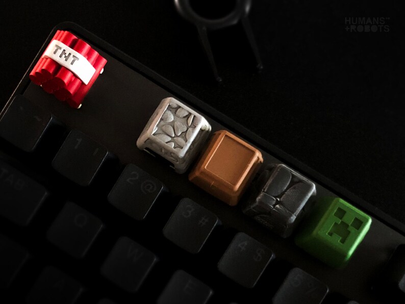 Minecraft CREEPER Keycap // Artisan Custom Gaming Keycaps. Etsy Ireland