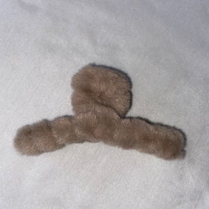 Fluffy Hair Clip, Plush Hair Clip, Hair Clip