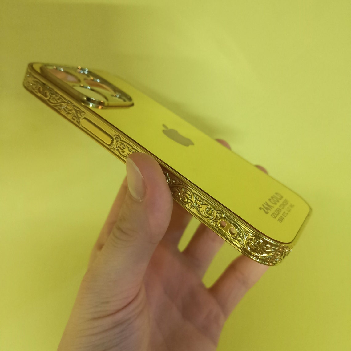 Customizable Apple Logo Gold Design iPhone Case / All iPhone Models