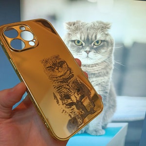 Customizable Gold Design iPhone Case / All iPhone Models & Some Android Phones / Gold Embroidered Phone Case/iPhone 11-12-13-14-15-16 Series
