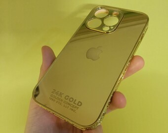 Customizable Apple Logo Gold Design iPhone Case All iPhone Models Gold  Embroidered iPhone Case iPhone 11-12-13-14-15-16 Series