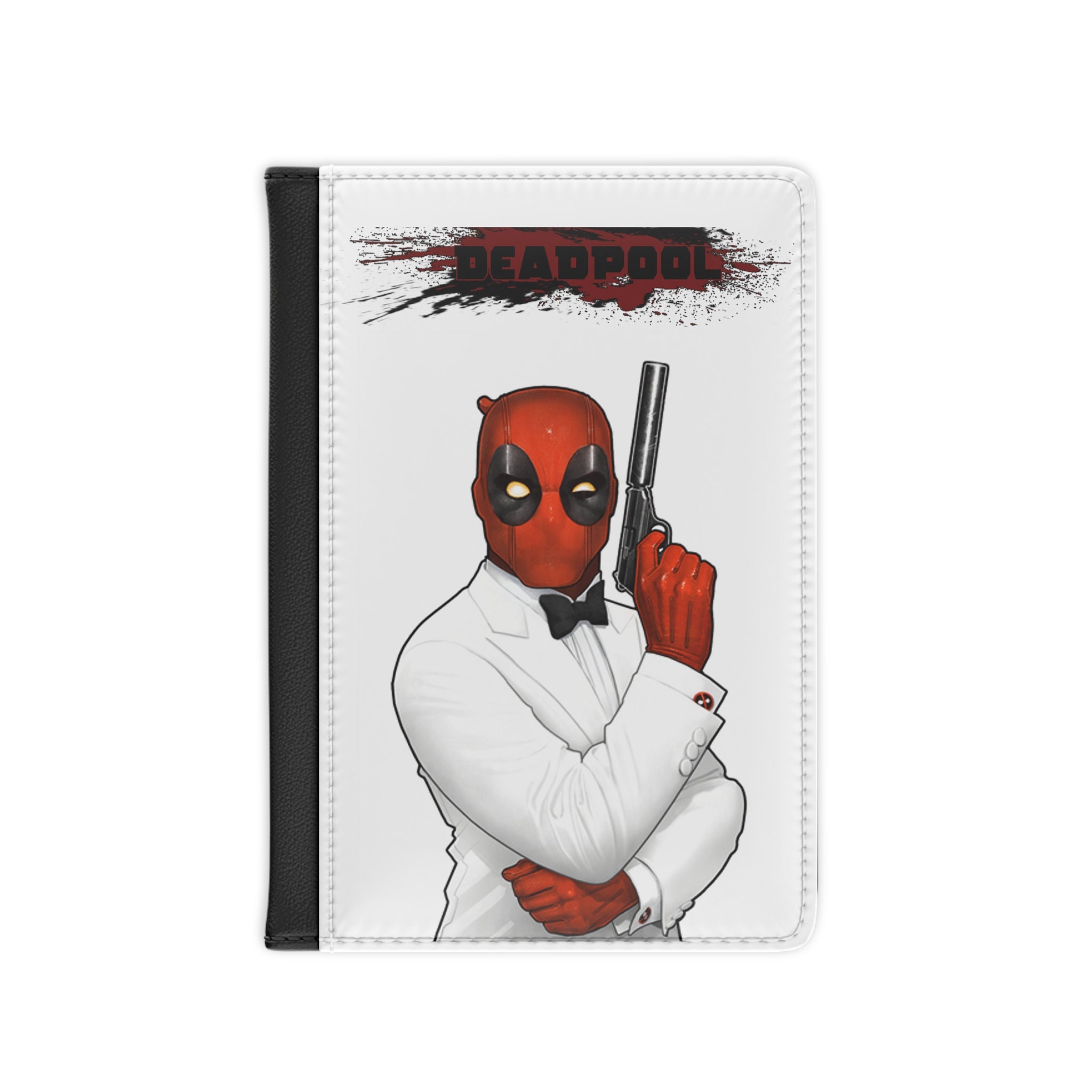 Super hero Zip Coin Wallet Deadpool logo Short Bi-fold id holder 3D touch  Purse