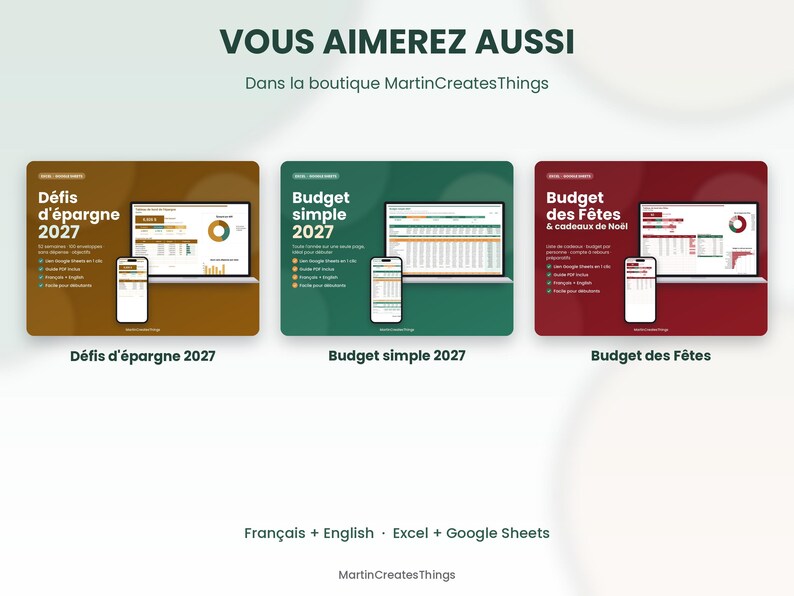 2027 Budget Bundle: 4 Excel & Google Sheets Templates | Annual ...