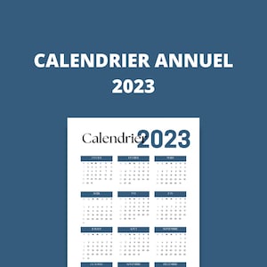 Annual calendar 2023 to print - English (FR)