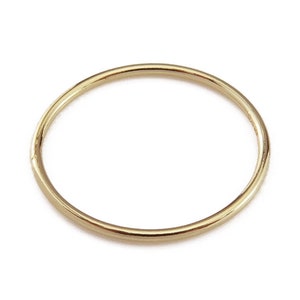 Super Slim 14k Gold Fill Stacking Ring | Smooth Finish | Minimalist Stackable Jewellery