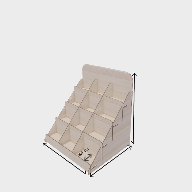 Laser Cut 4-shelf Display Stand: Vector Files (digital Download) - Etsy