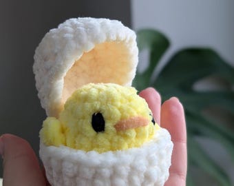 Crochet Chick in Egg – Easter gift - Handmade Plush Toy, UKCA Tested