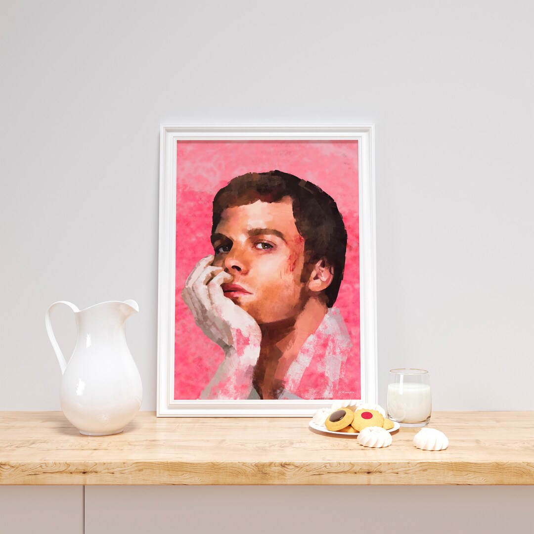 Dexter Intriguing Digital Art Embrace the Dark Etsy