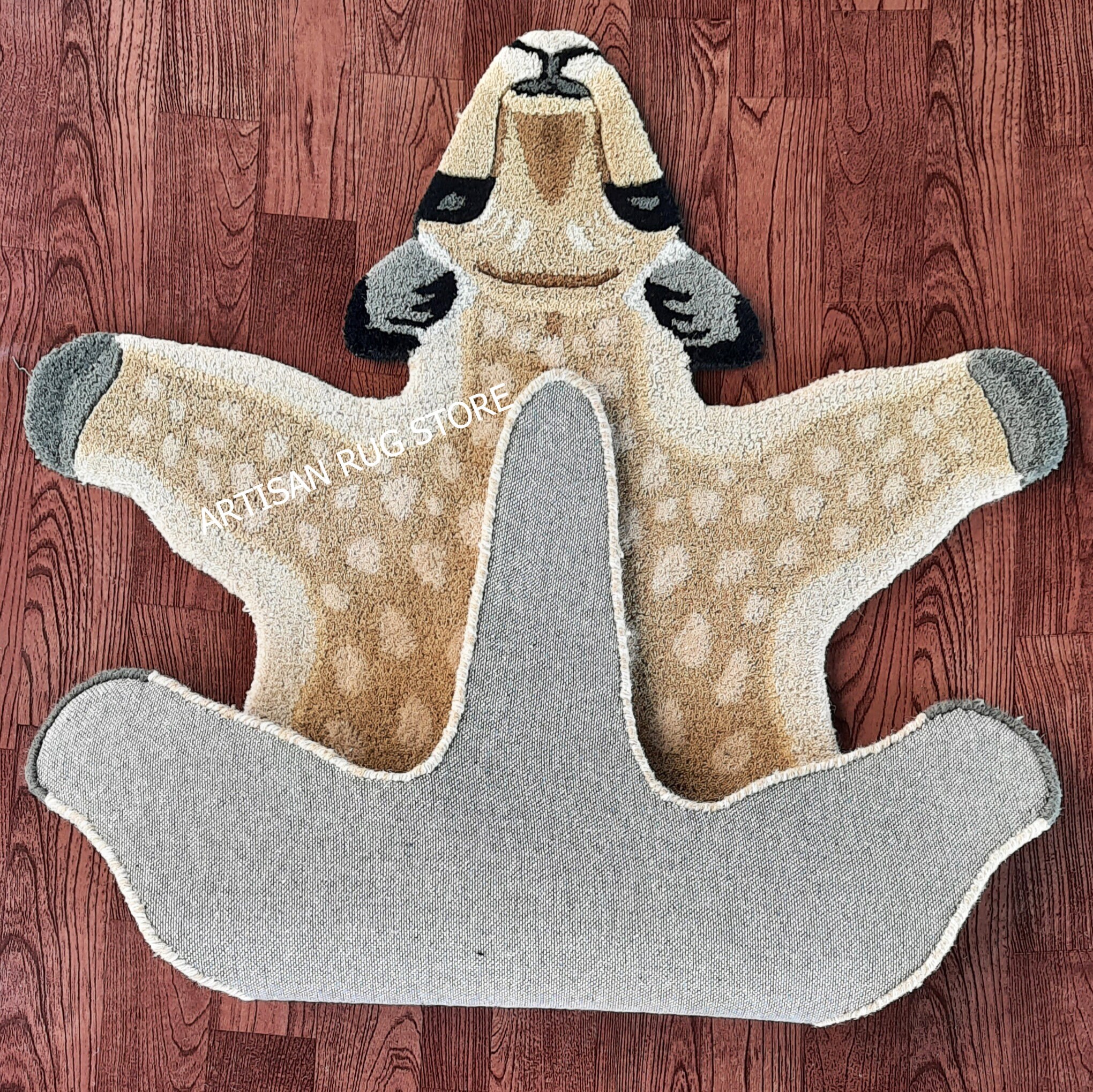 Handmade Tufted Deer Skin Rug Animals Print Rug Kids Rug Etsy