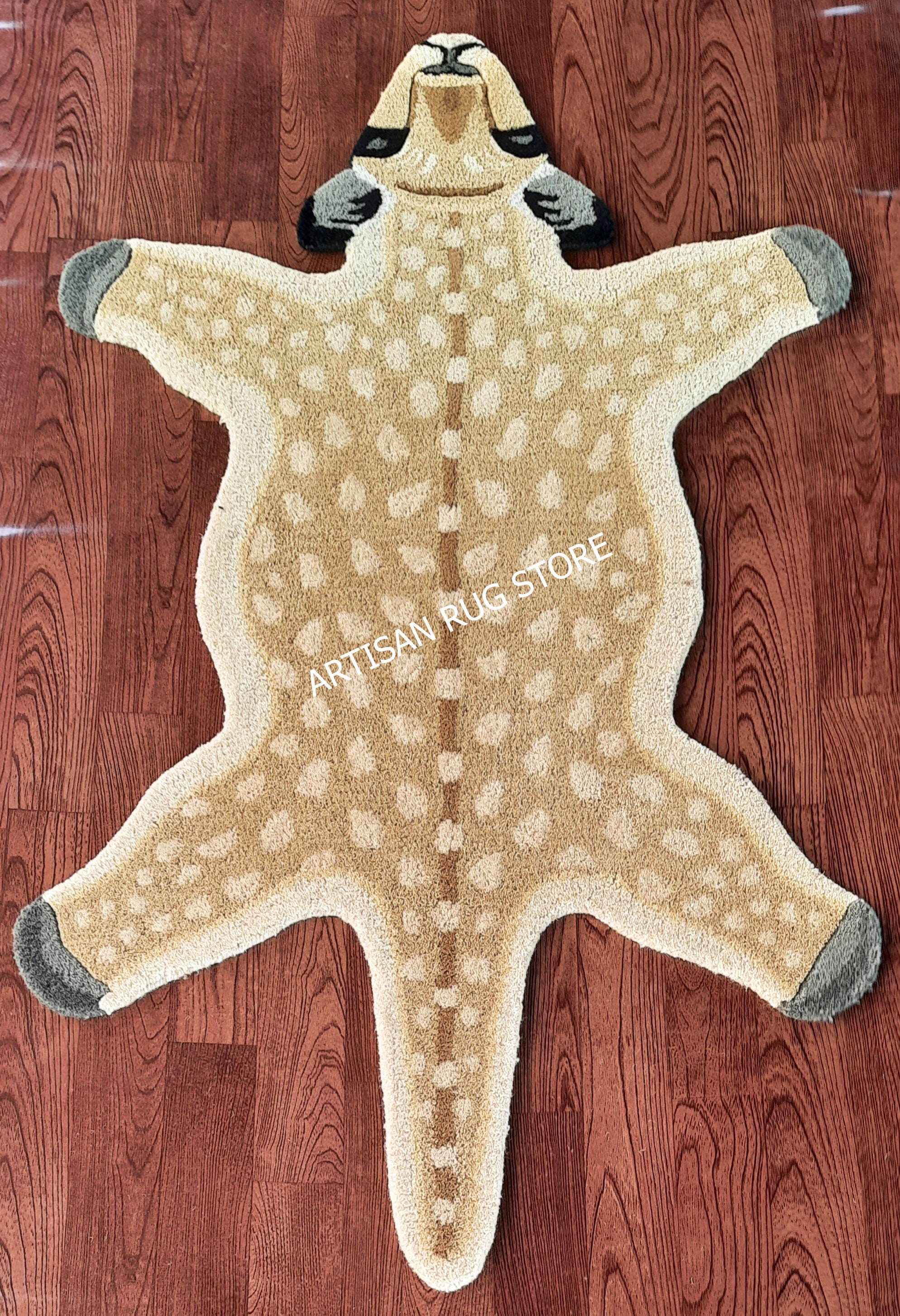 Handmade Tufted Deer Skin Rug Animals Print Rug Kids Rug Etsy