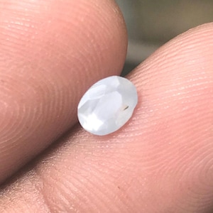 0.65Ct Bluish Silky Sapphire Milky Sapphire Free Shipping
