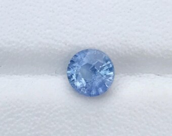 1.20Ct Pastel Blue Sapphire Round Mix Cut Sapphire Free Shipping