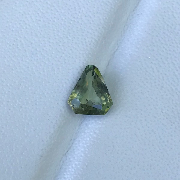 1.20Ct Green Sapphire Kite Shape Sapphire Free Shipping