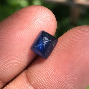 2.35Ct Sugarloaf Blue Sapphire for making Pendant Ring Free Shipping